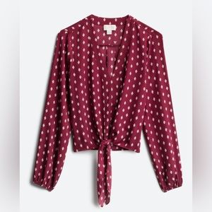 Vixbe Stevee Tie Front Blouse